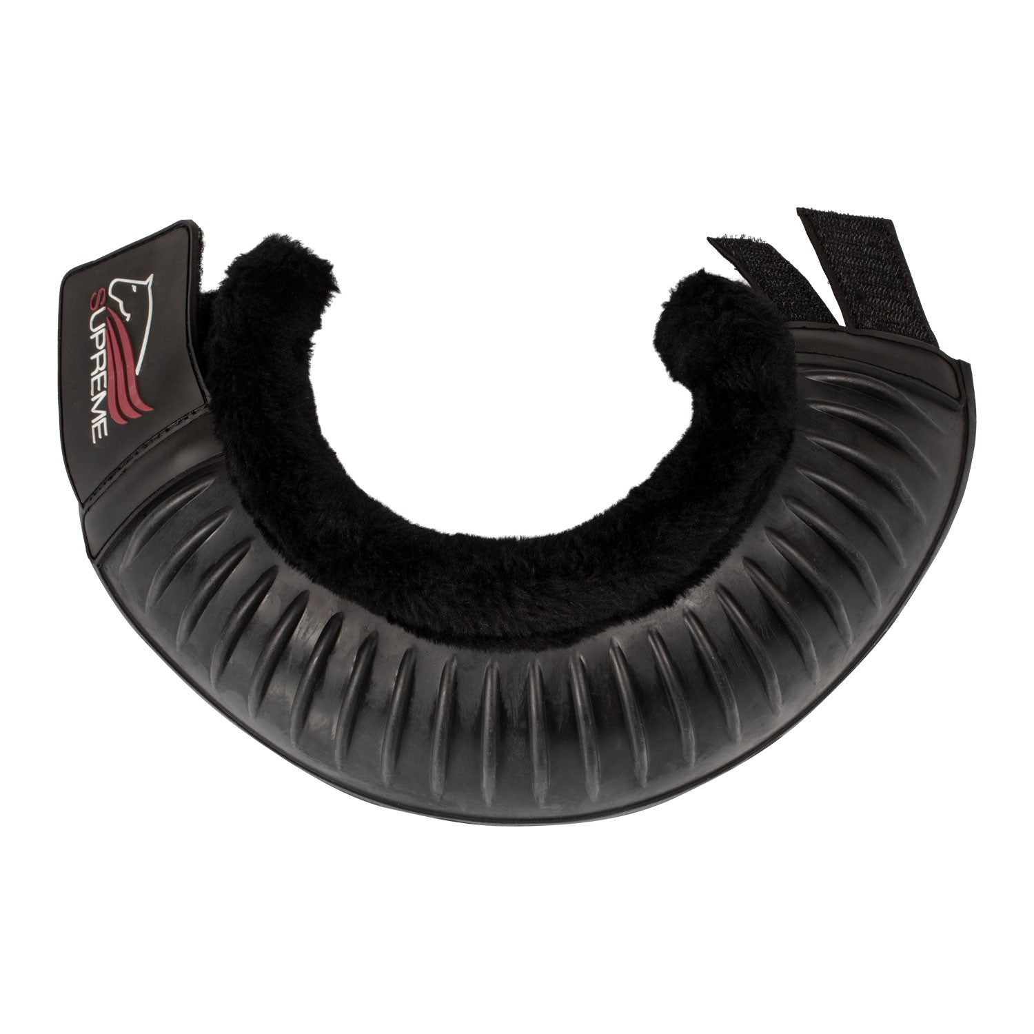 Protectores de goma con pelo Supreme - Negro