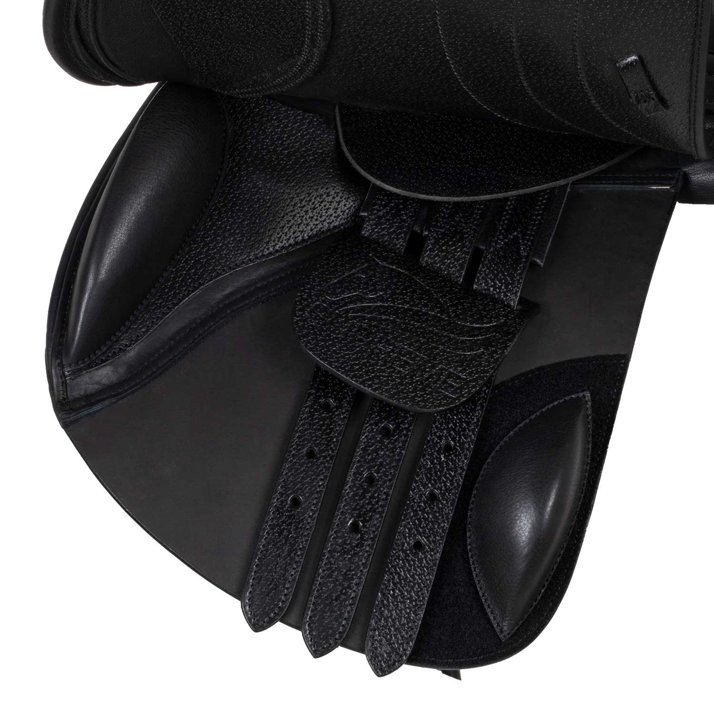 Silla de salto Las Vegas en cuero doblado Supreme - Negro