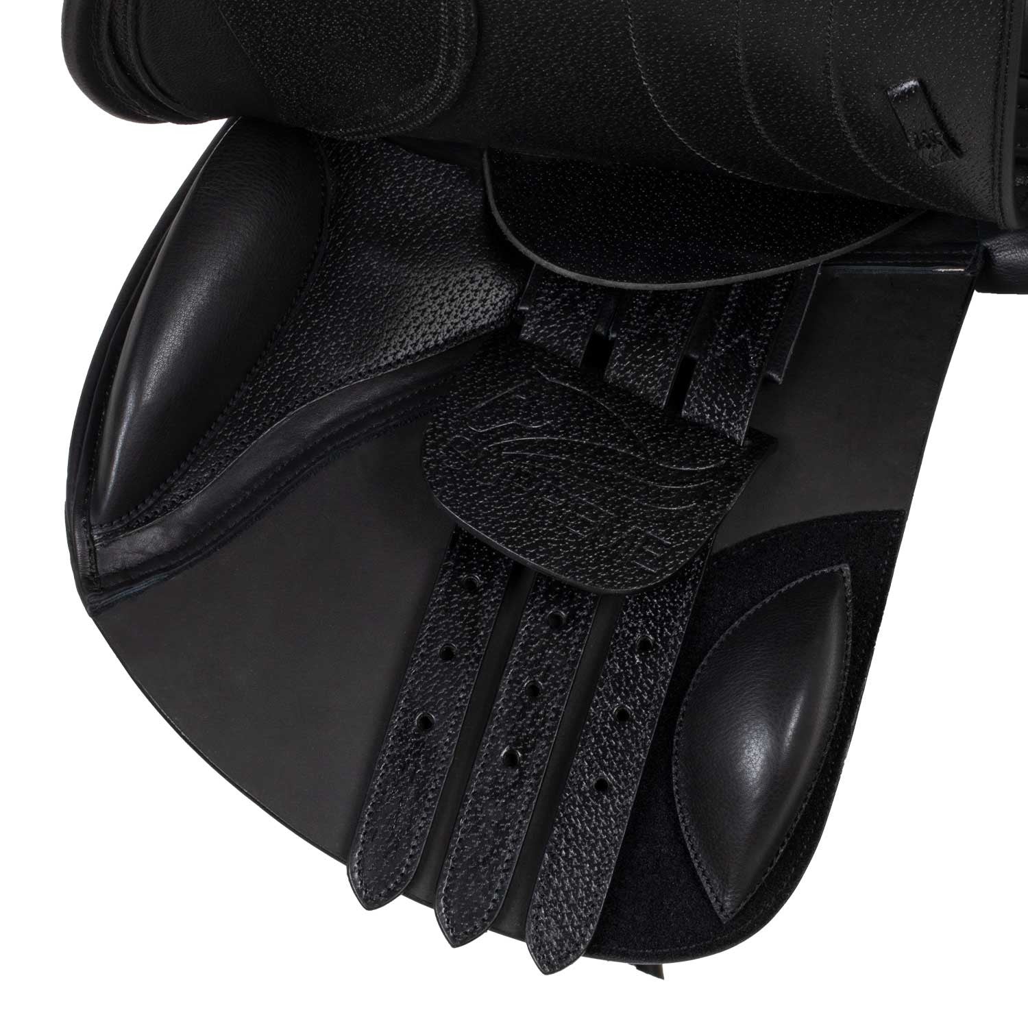 Silla de salto Las Vegas en cuero doblado Supreme - Negro