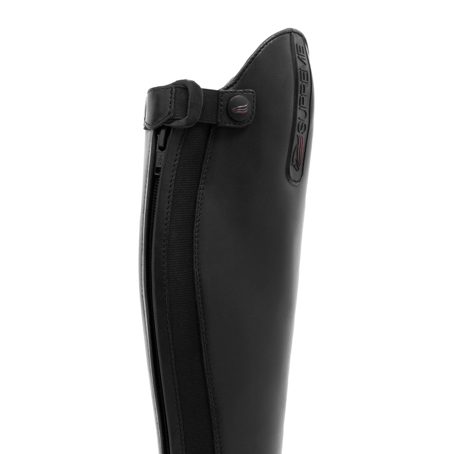Bota infantil ancha en el tobillo con cordones Supreme - Negro