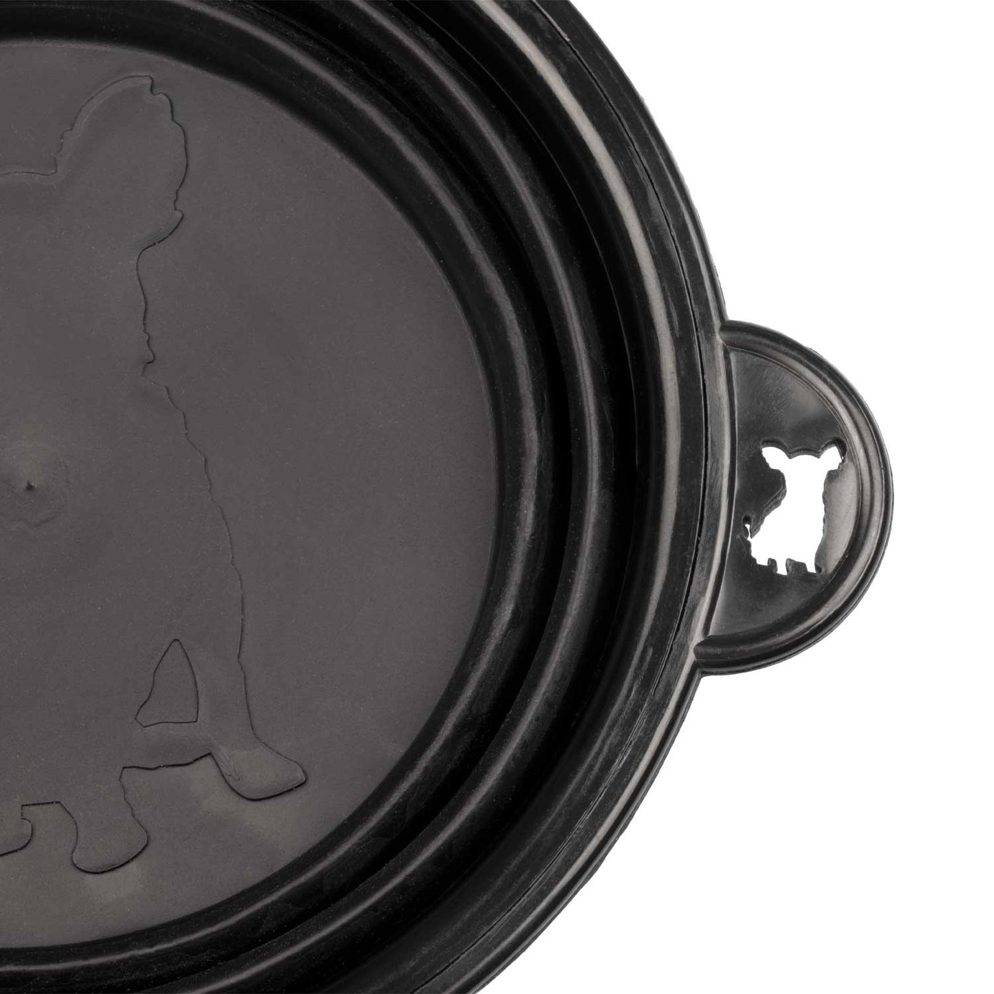 Cuenco plegable pequeño para perros Supreme - Negro