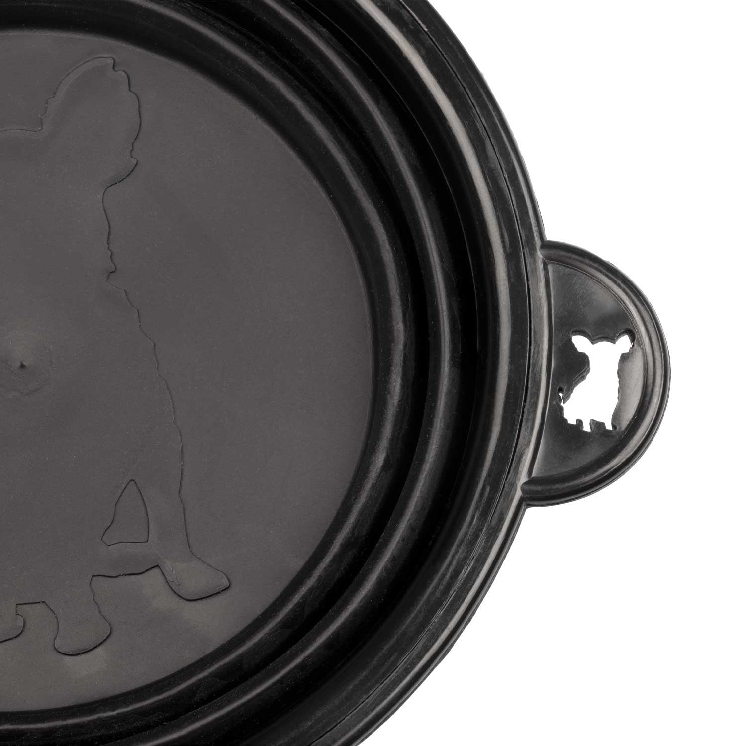 Cuenco plegable pequeño para perros Supreme - Negro