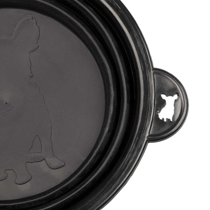 Cuenco plegable pequeño para perros Supreme - Negro