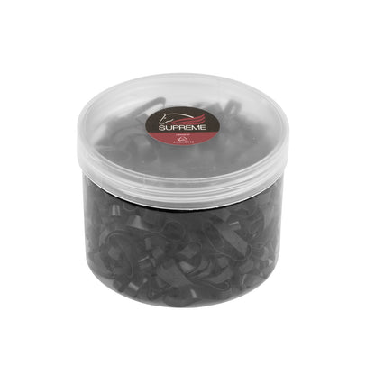 Bandas elásticas para crin (caja 500 uds) Supreme - Negro