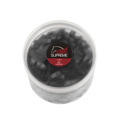 Bandas elásticas para crin (caja 500 uds) Supreme - Negro