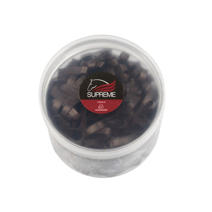 Bandas elásticas para crin (caja 500 uds) Supreme - Marrón
