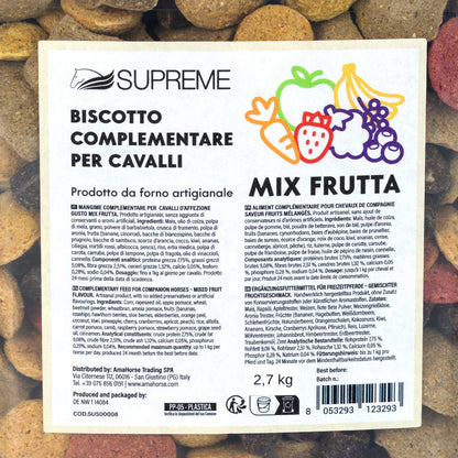 Galletas para caballos mix de frutas 2,8 kg Supreme - Mix Di Frutta