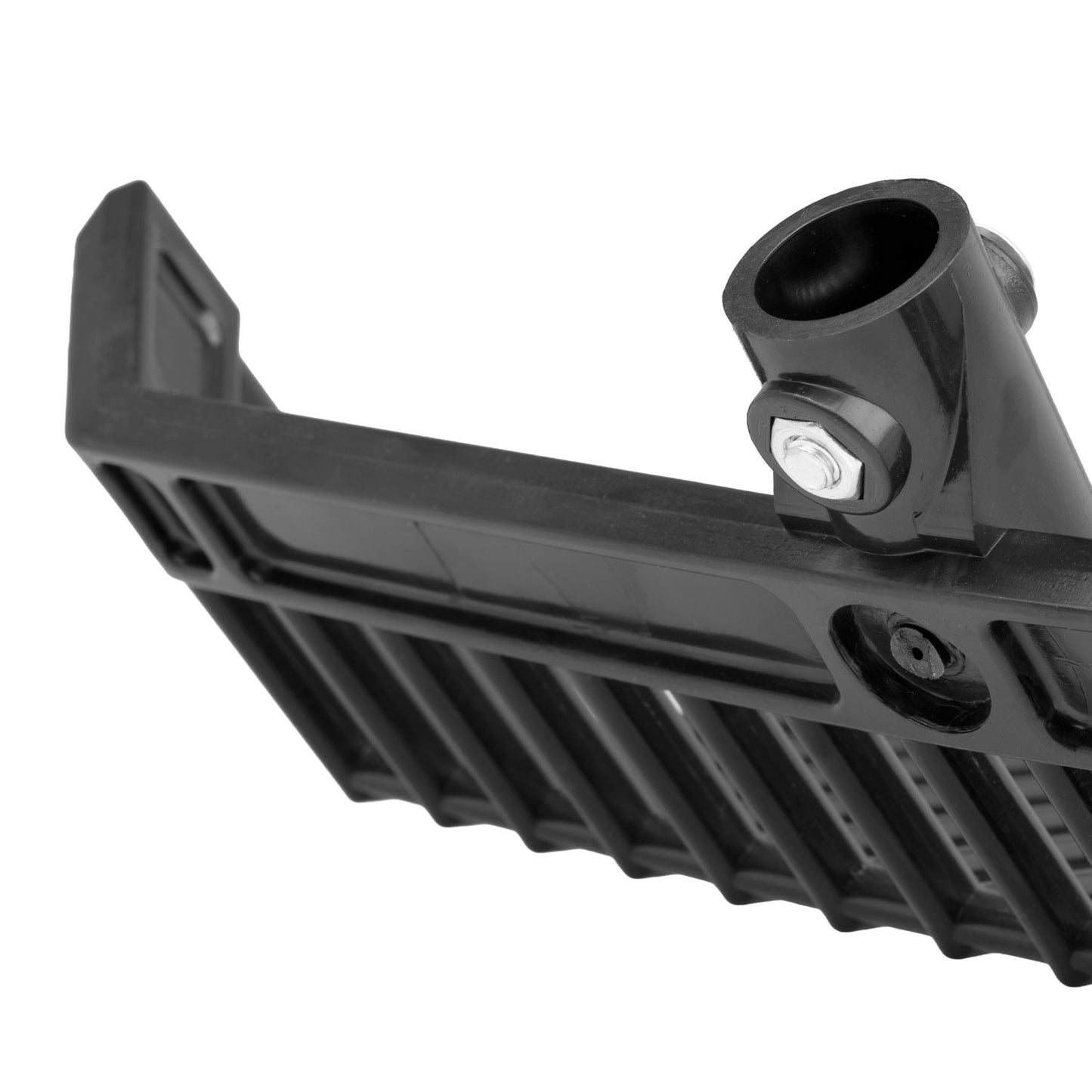 Rastrillo multiuso de dientes finos en plástico resistente Supreme - Negro