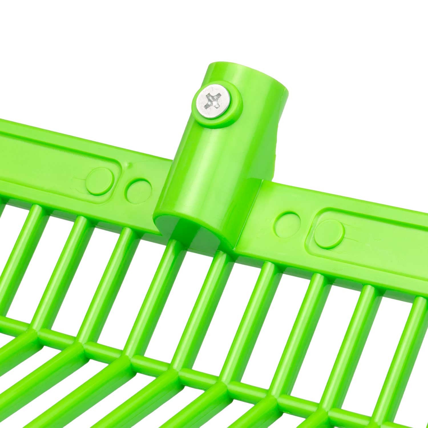Rastrillo multiuso de dientes finos en plástico resistente Supreme - Verde