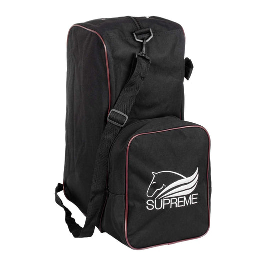 Bolsa portabotas y casco con logo Supreme