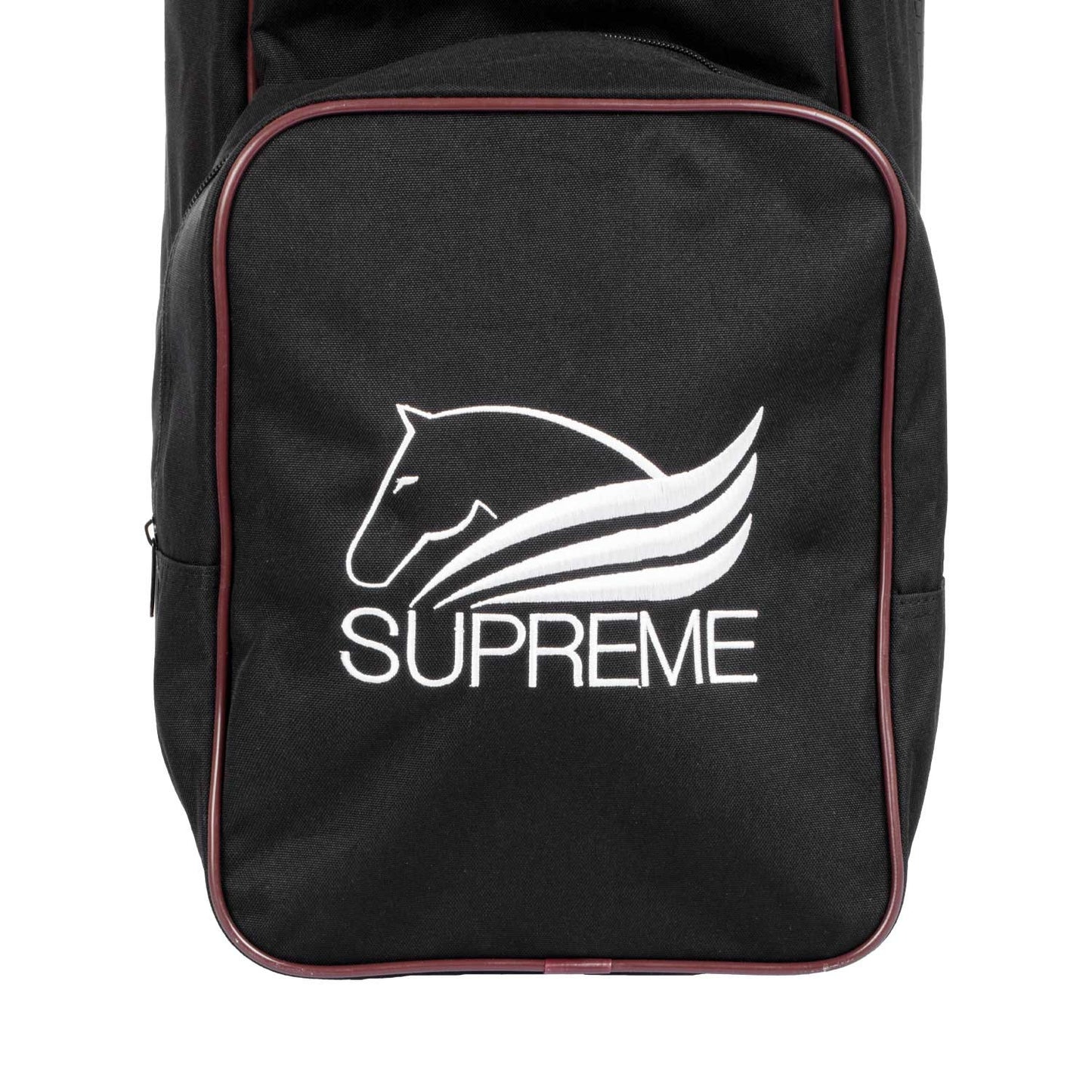 Bolsa portabotas y casco con logo Supreme - Black/Burgundy