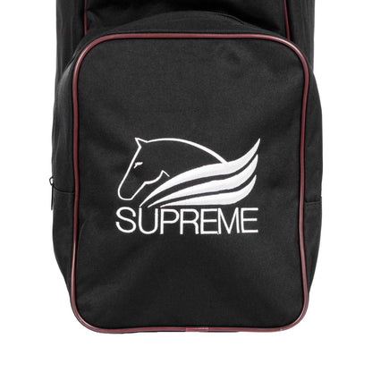 Bolsa portabotas y casco con logo Supreme - Black/Burgundy