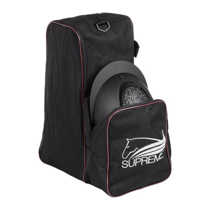 Bolsa portabotas y casco con logo Supreme - Black/Burgundy