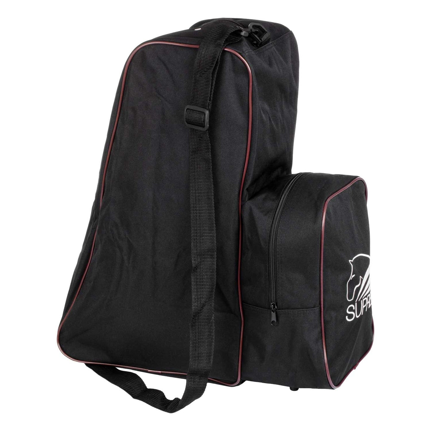 Bolsa portabotas y casco con logo Supreme - Black/Burgundy