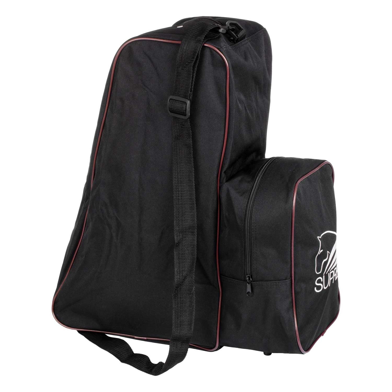 Bolsa portabotas y casco con logo Supreme - Black/Burgundy