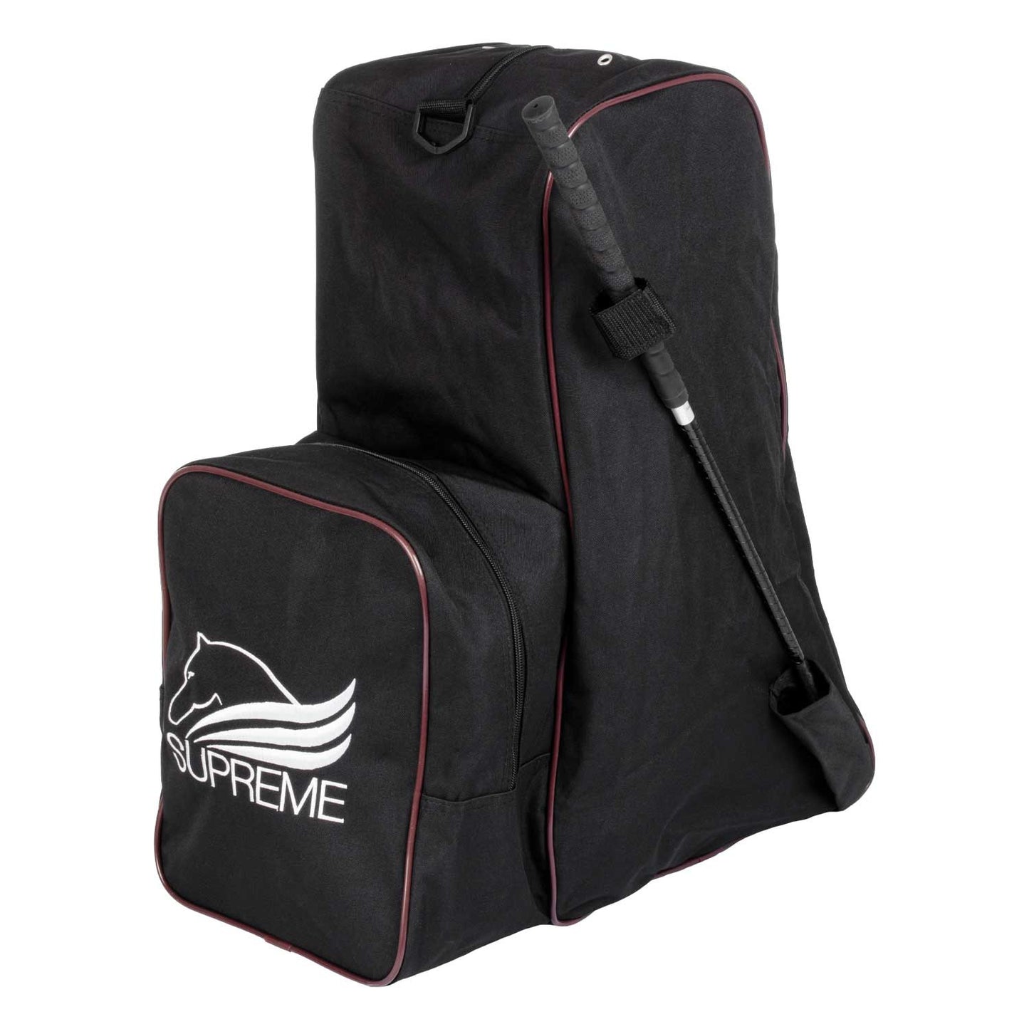 Bolsa portabotas y casco con logo Supreme - Black/Burgundy