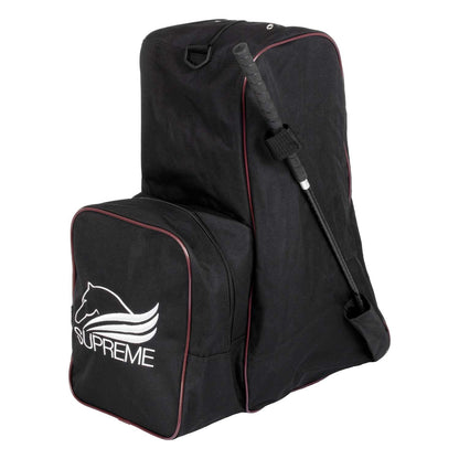 Bolsa portabotas y casco con logo Supreme - Black/Burgundy