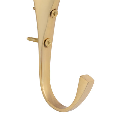Gancho de cabeza de caballo en latón macizo Supreme - Dorado