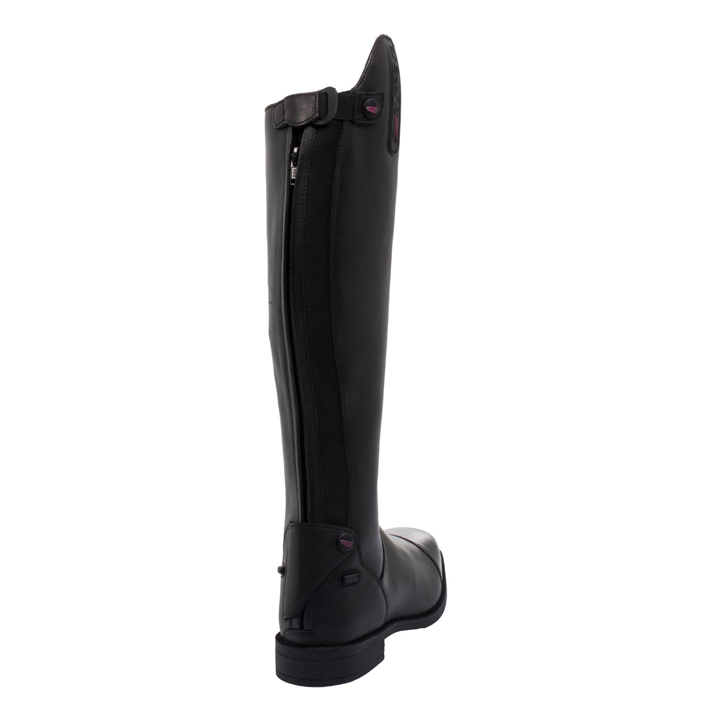 Botas unisex de piel suave con cremallera trasera Supreme - Negro