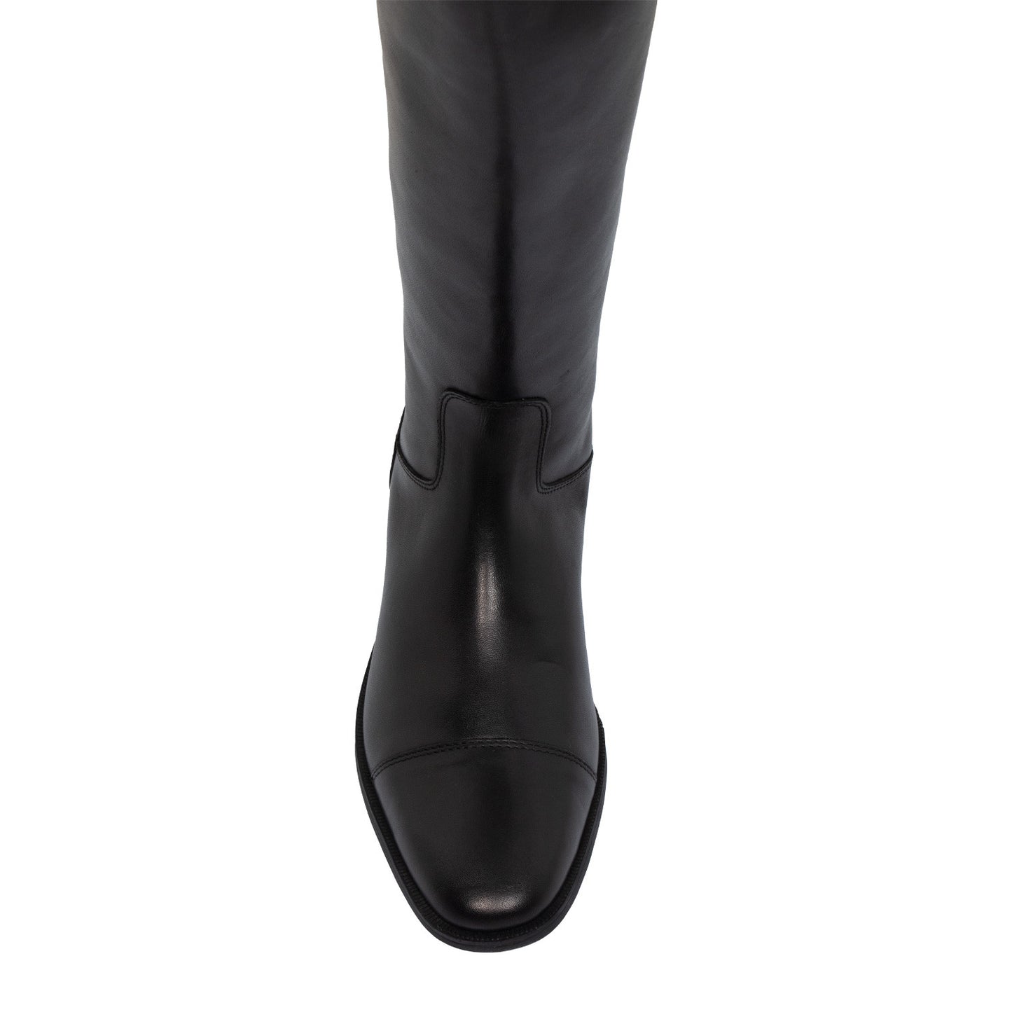Botas unisex de piel suave con cremallera trasera Supreme - Negro