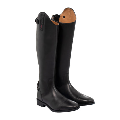Botas unisex de piel suave con cremallera trasera Supreme - Negro
