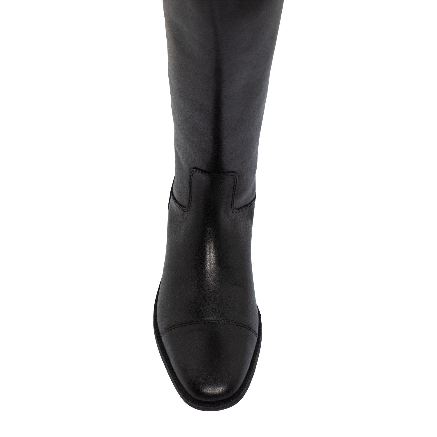 Botas unisex de piel suave con cremallera trasera Supreme - Negro