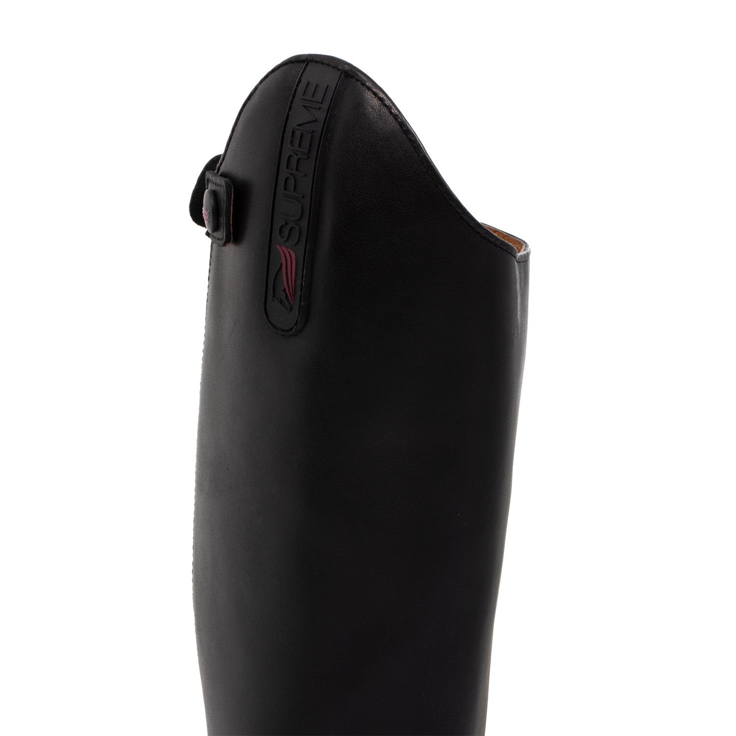 Botas unisex de suave cuero con cremallera trasera Supreme - Negro