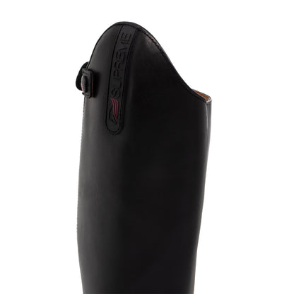 Botas unisex de suave cuero con cremallera trasera Supreme - Negro