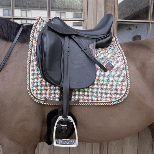 para caballo Kentucky mantilla de doma Velvet Pied-de-Poule para equitación
