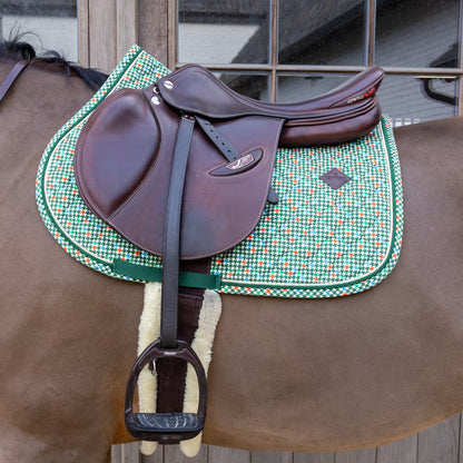 Manta para caballo Kentucky Jump Saddle Pad Velvet Pied-de-Poule detalle 2