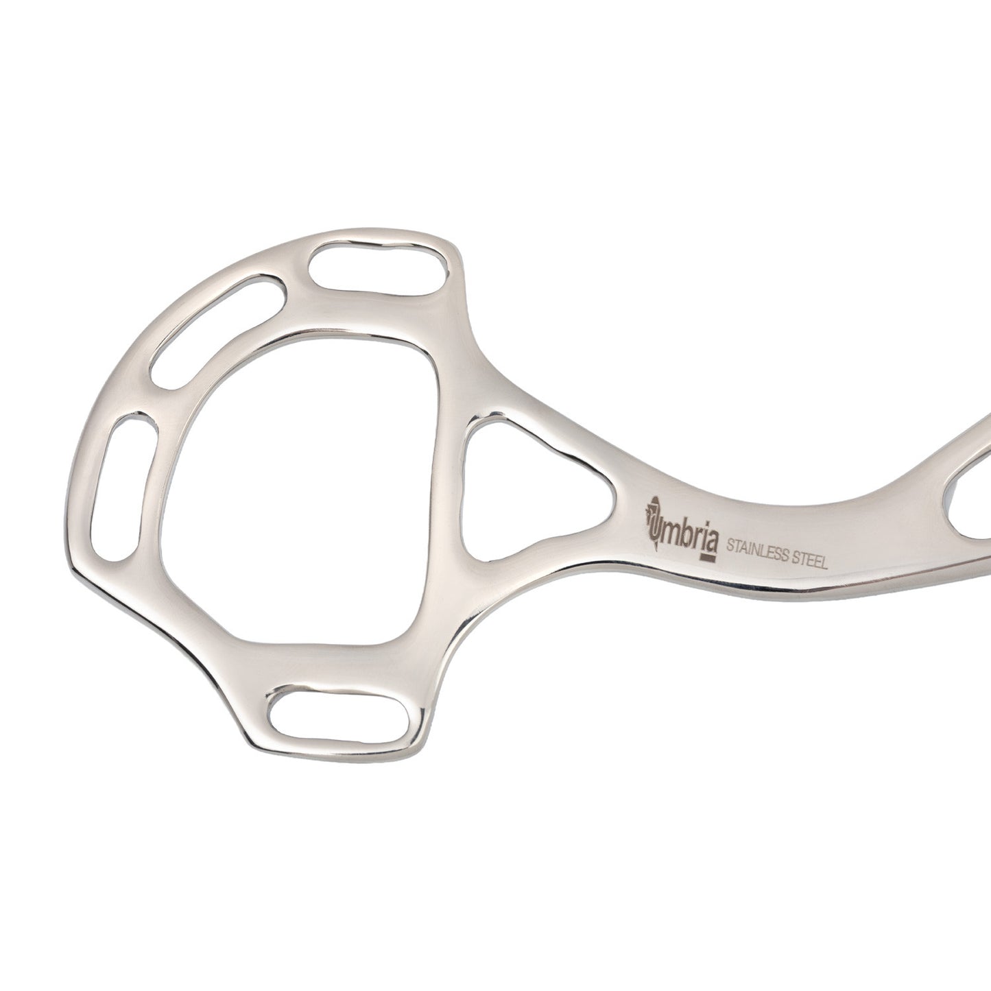 Hackmore de acero inoxidable Umbria Equitazione - Aluminium