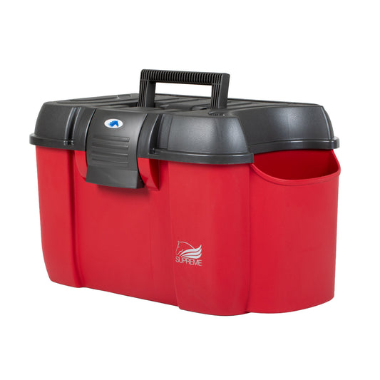 Baúl grande panaro 2019 con portabotellas lateral rojo-azul 169 Supreme - Red/Black