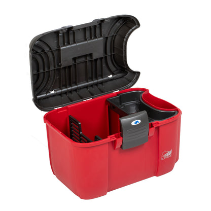 Baúl grande panaro 2019 con portabotellas lateral rojo-azul 169 Supreme - Red/Black