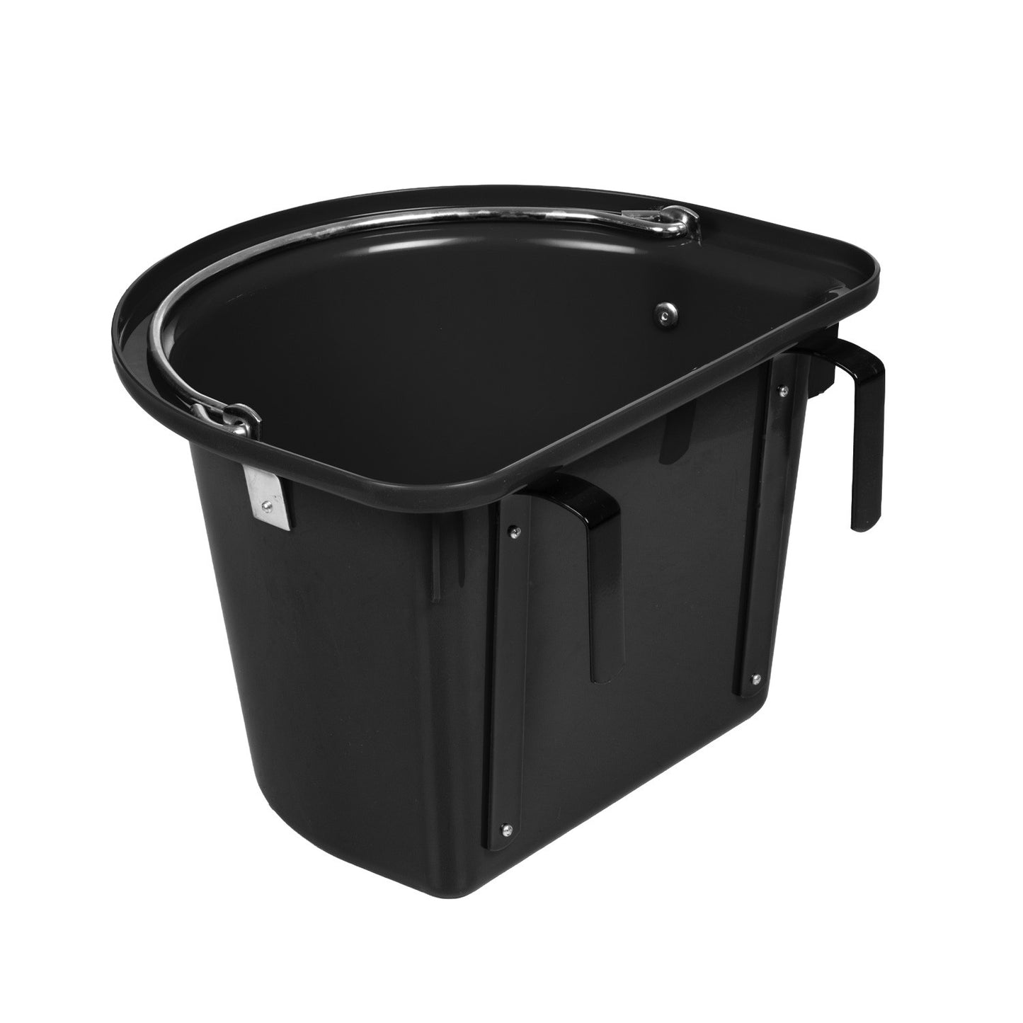 Comedero con soportes y mango Umbria Equitazione - Negro