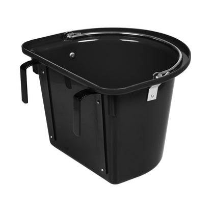 Comedero con soportes y mango Umbria Equitazione - Negro