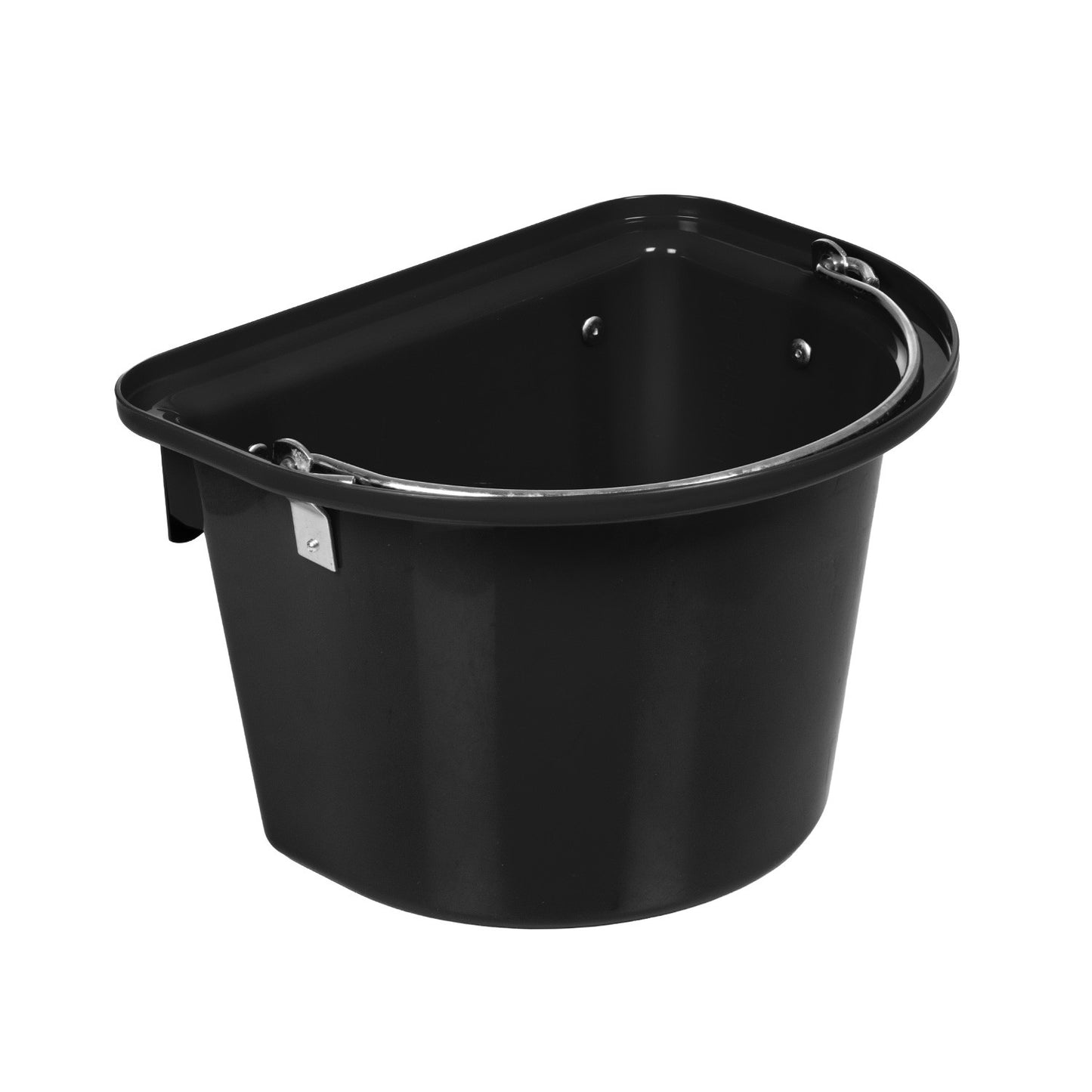 Comedero con soportes y mango Umbria Equitazione - Negro