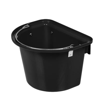 Comedero con soportes y mango Umbria Equitazione - Negro