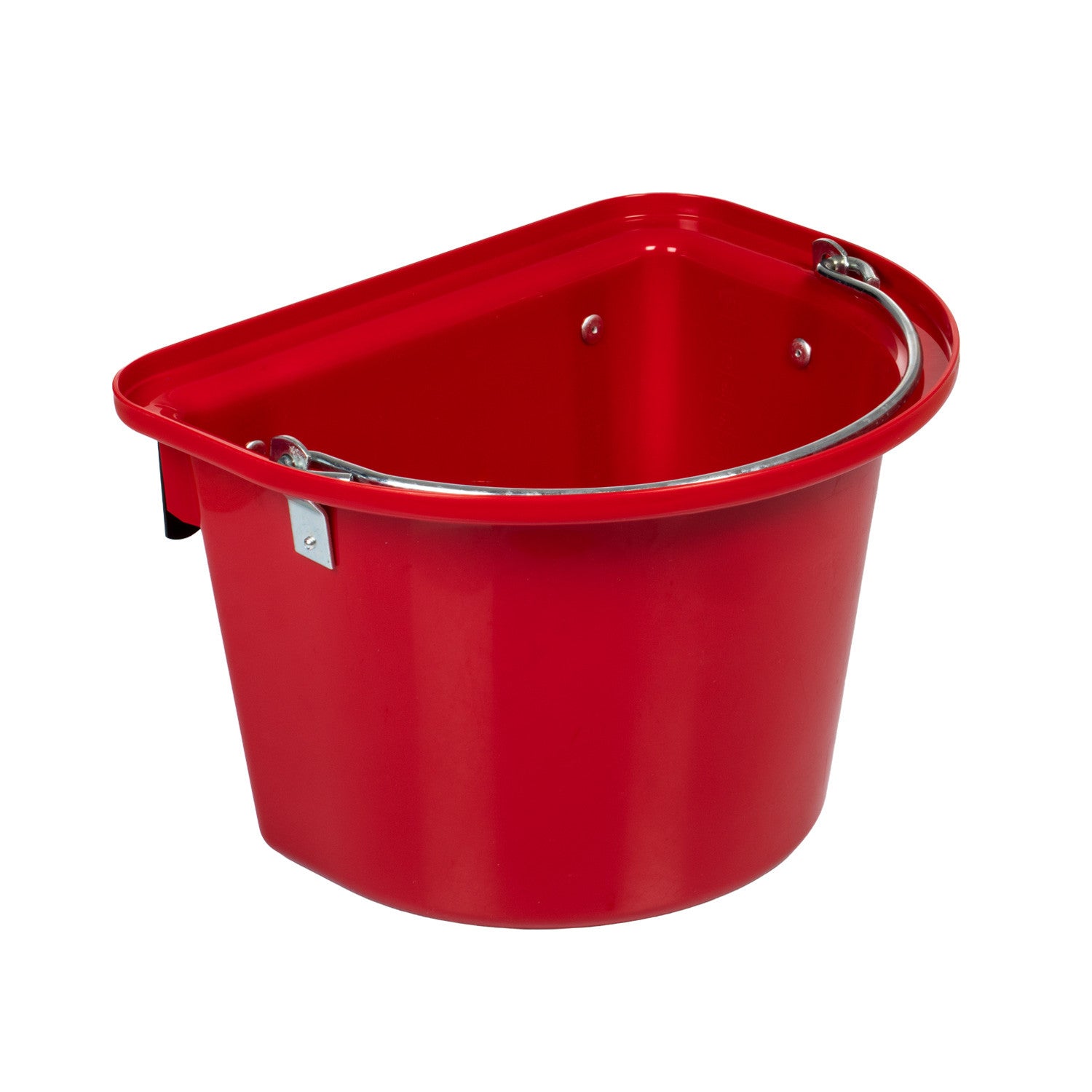 Comedero con soportes y mango Umbria Equitazione - Rojo