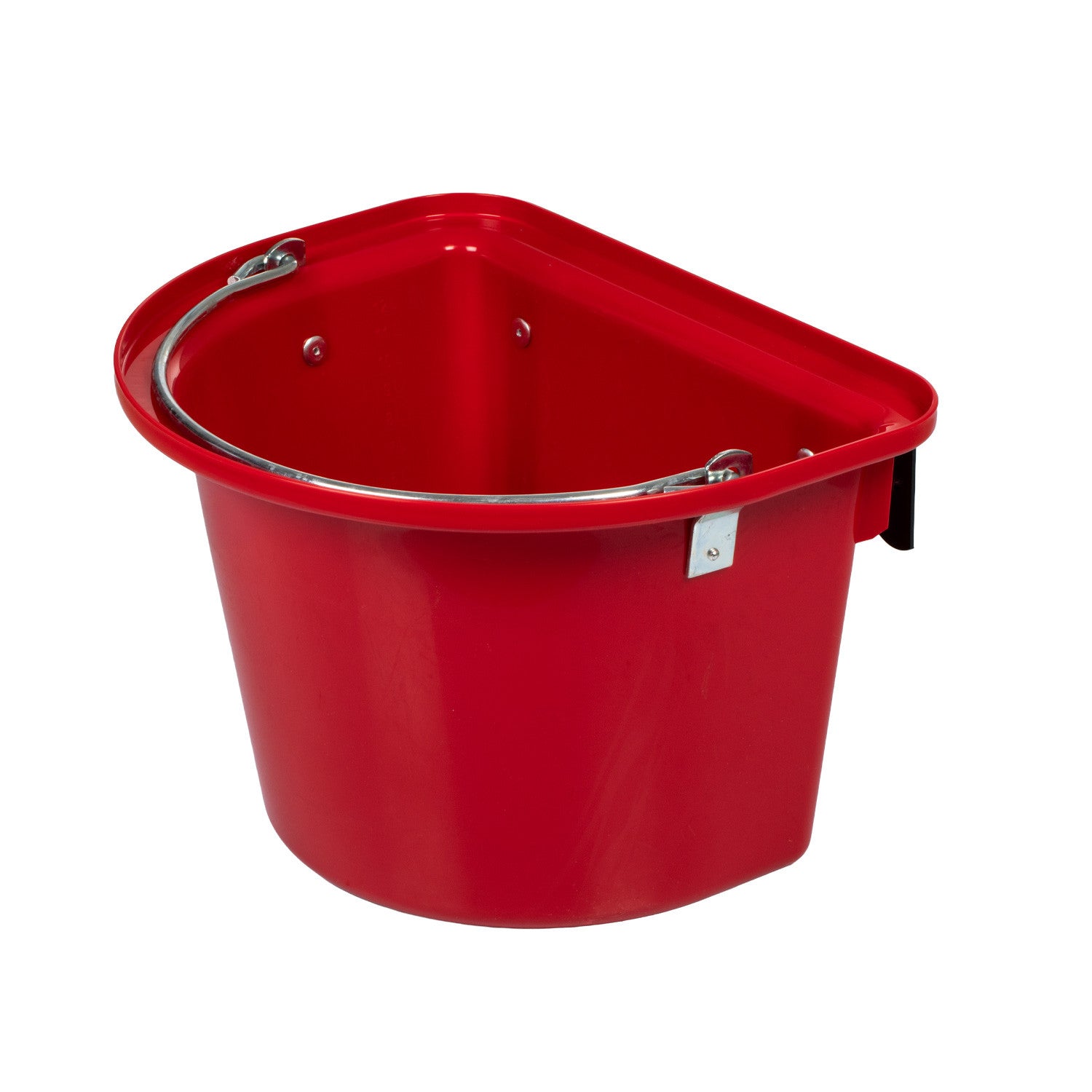 Comedero con soportes y mango Umbria Equitazione - Rojo