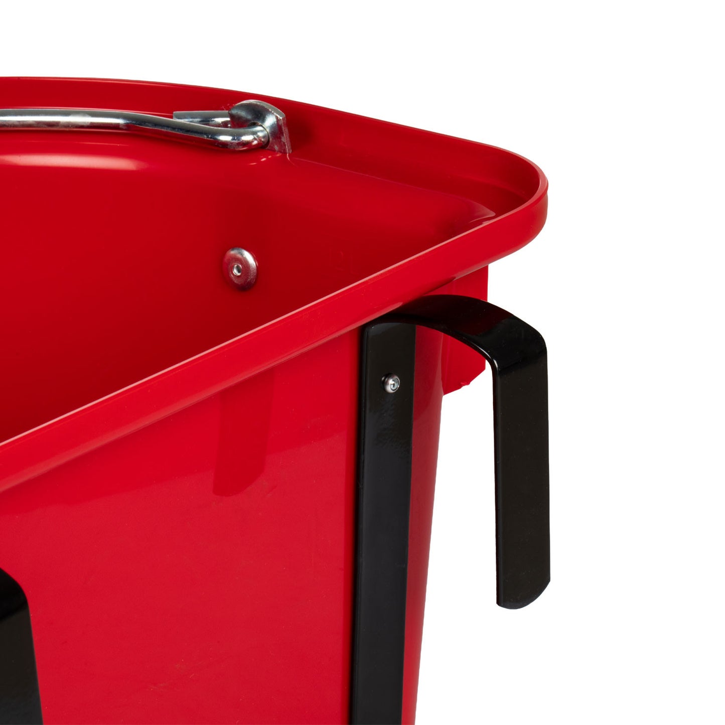 Comedero con soportes y mango Umbria Equitazione - Rojo