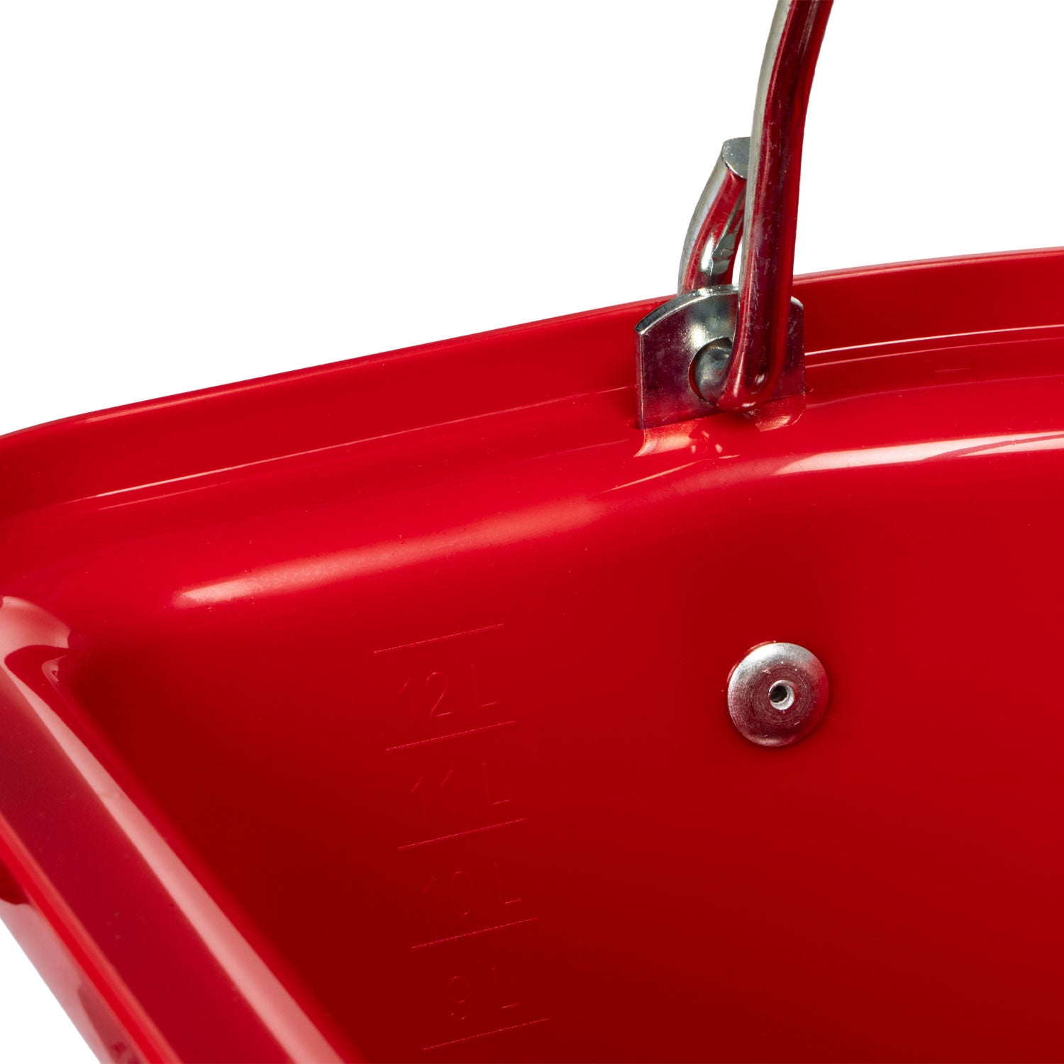 Comedero con soportes y mango Umbria Equitazione - Rojo