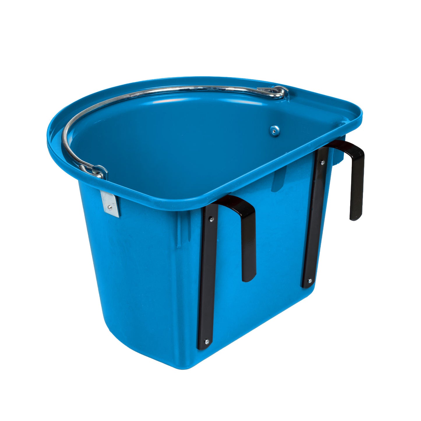 Comedero con soportes y mango Umbria Equitazione - Azul royal