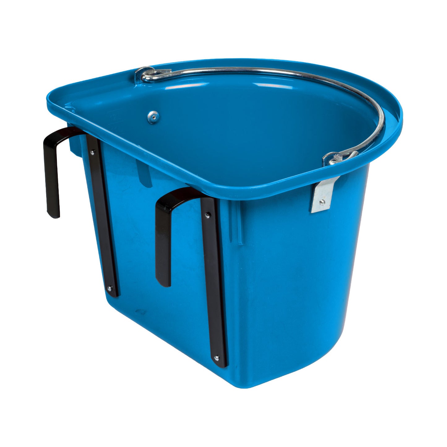 Comedero con soportes y mango Umbria Equitazione - Azul royal