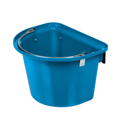 Comedero con soportes y mango Umbria Equitazione - Azul royal