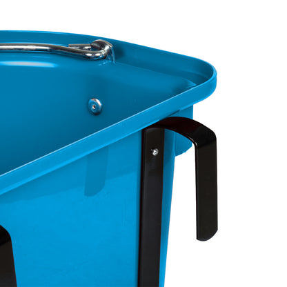 Comedero con soportes y mango Umbria Equitazione - Azul royal