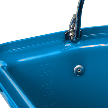 Comedero con soportes y mango Umbria Equitazione - Azul royal