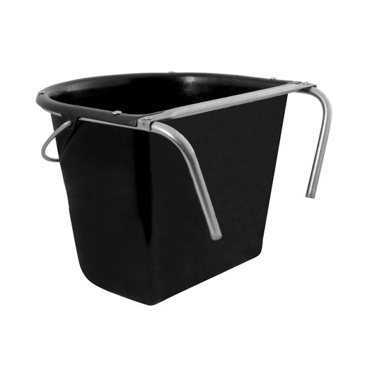 Comedero con refuerzo de hierro y asa v plast v902/b 15 li V-Plast - Negro