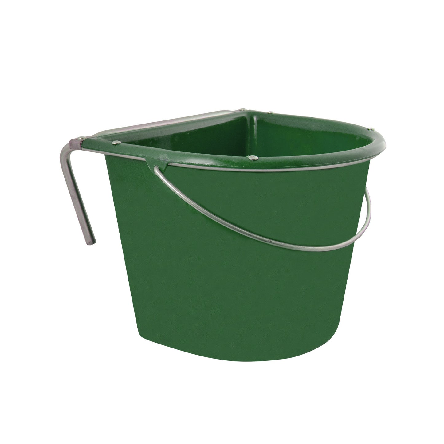 Comedero con refuerzo de hierro y asa v plast v902/b 15 li V-Plast - Verde