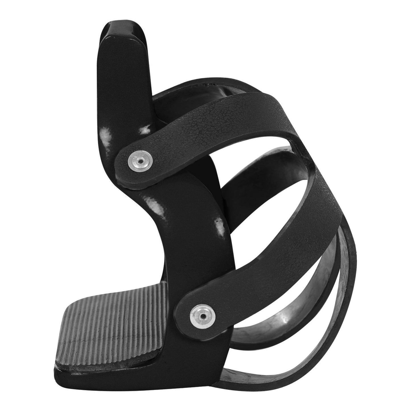 Estribos de aluminio de colores con protector de estribo Umbria Equitazione - Negro