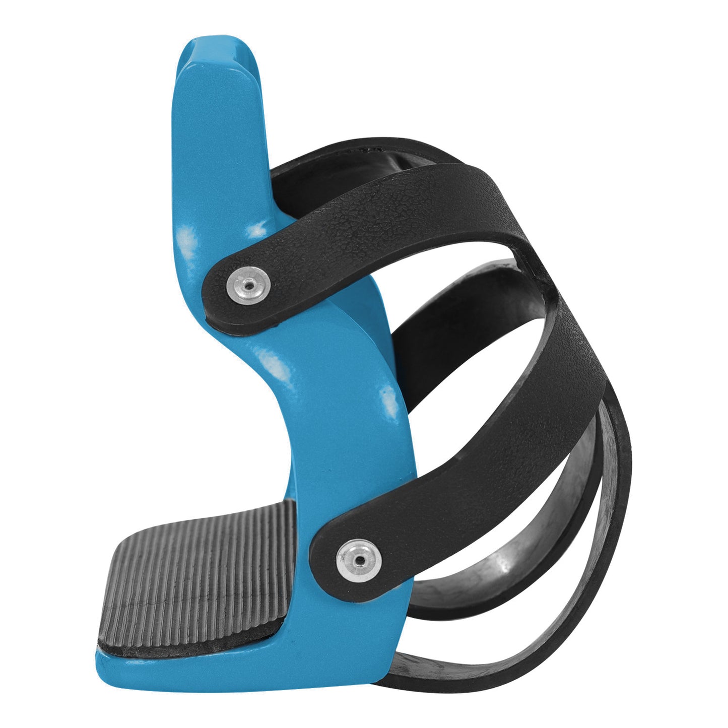 Estribos de aluminio de colores con protector de estribo Umbria Equitazione - Azul claro